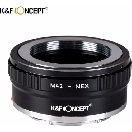 K&F CONCEPT For M42-NEX II Camera Lens Adapter Ring of Metal for M42 Screw Mount Lens to for Sony NEX Camera Body
