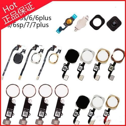 Home button key For iPhone 5/5s/6/6P/6S/6SP/7/7P/8/8P Flex Cable Rubber Sticker Home button Assembly iPhone accessories