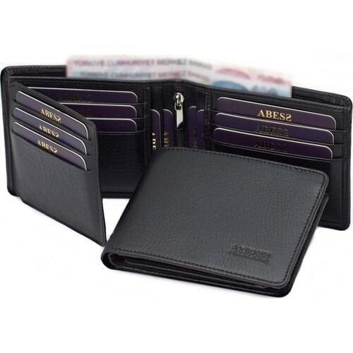 ABESS Wallet Card Wallet Luxury Genuine Leather Men Wallets