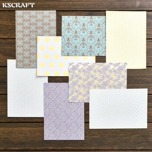 KSCRAFT 8pcs 4"*6" Single-side Printed Lovely Floral pattern creative papercraft art paper handmade scrapbooking kit set books