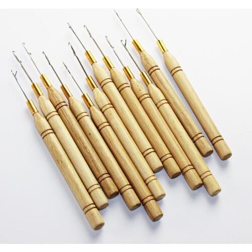 Crochet hooks wig making kit hair hook needles barber for croche hairdressing salon supplies Needle crochet Tools for knitting