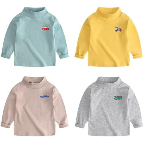 Autumn and winter new childrens clothing childrens long-sleeved T-shirt bottoming shirt for boys and girls boys clothes