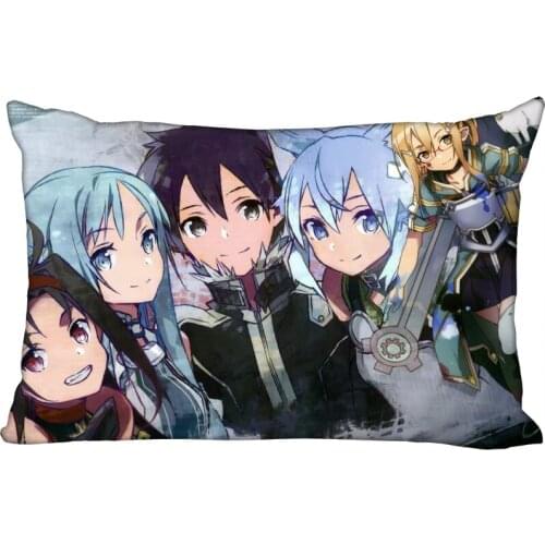 New Nice Anime Sword Art Online Pillowcase Decorative 45x35cm(One Side) Rectangle Zipper Print Pillowcase New Year Pillow Cover