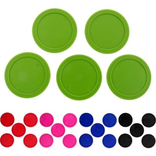 5Pcs 62mm Plastic Air Hockey Pucks Replacement For Indoor Game Tables