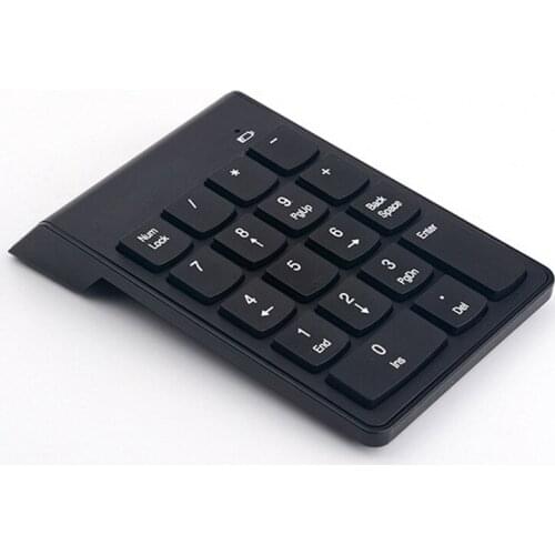 Portable Mini Number Keypad Numeric Keyboard Digital Keyboard 2.4G Wireless USB Number Pad 18 Key for Laptop PC Notebook Desktop
