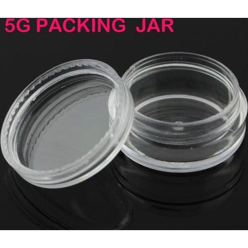 Clear Cosmetic Plastic Sample Makeup 50 PC Container Jar Empty Small 5 g New, RHWE044