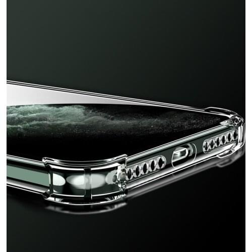 Transparent Shockproof Silicone Case For iPhone 11 12 Pro X XS Max XR 6 S 7 8 SE 2020 Plus 12 Mini Case Clear TPU Cover