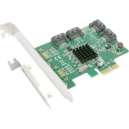 Raid Card PCI-E to SATA3.0 Raid Card 4-port SATA3 SATA 3.0 6Gbps Support HDD SSD System Boot RAID0 1 10