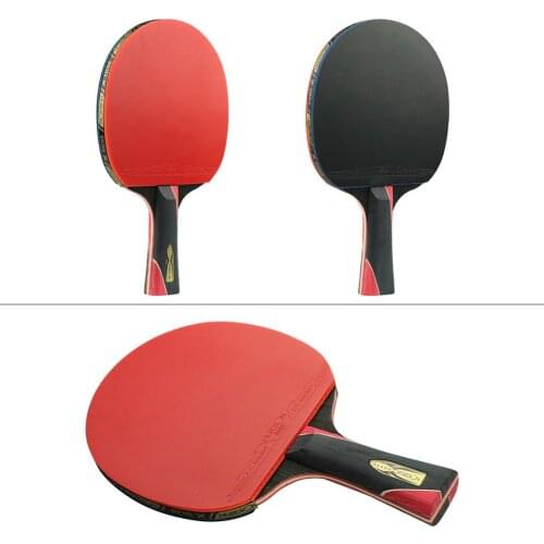 Huieson 5 Star Carbon Fiber Table Tennis Racket Double Pimples-in Rubber Pingpong Racket Table Tennis Yinhe Raquete