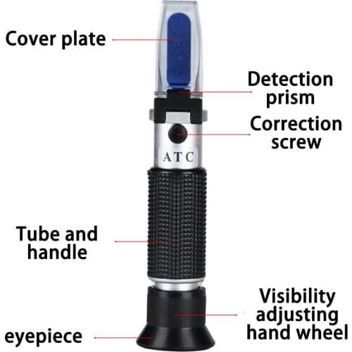 Refractometer Honey Tester 58~90% Brix 38~43 Be Baume Honey Refractometer Sugar Meter refactometer Beekeeping Tool