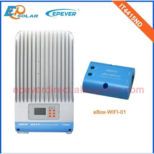 Solar 48V regulator MPPT,Free Shipping 45A IT4415ND+wifi eBOX EPEVER Solar Battery Charging 12V/24V/36V/48V auto work