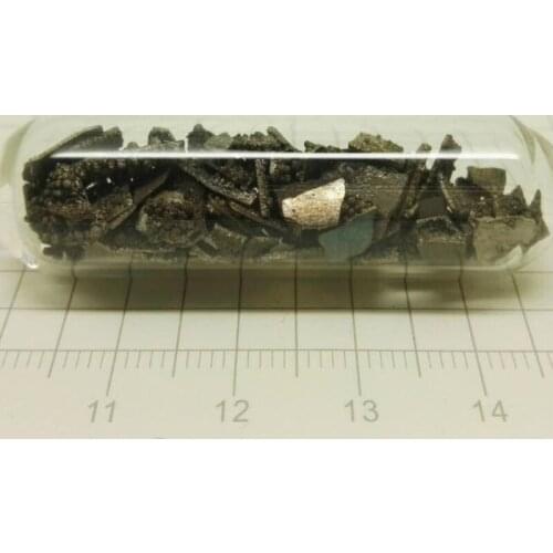 Glass Sealed Manganese Metal Sheet Electrolysis Mn Purity 99.7% 5 Grams Each