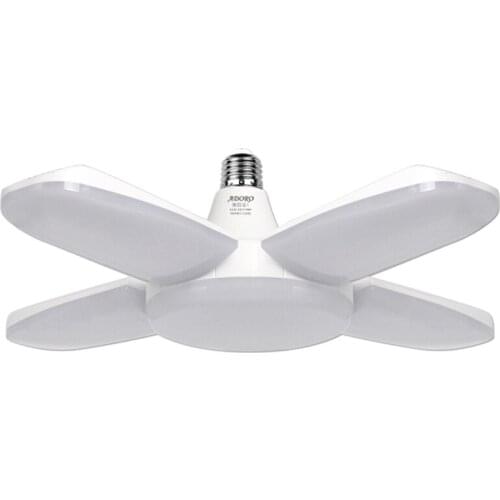 E27 LED Lamp Folding Light Bulb Super bright Garage oldable Fan Blade Lights lighting for living room Factory warehouse