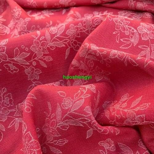 Brand yarn-dyed linen high-end linen jacquard garment fabric