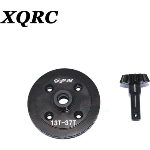 XQRC1 / 10 Maxx modification and upgrading accessories 45 × plus hard steel front / rear drive large and small bevel teeth 1 set