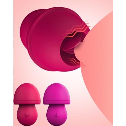 Mushroom Shape Vibrator For Women USB Rechargeable Nipple Licking Vibrators Vaginal Clit Stimulation Orgasm Sex Toys for Women