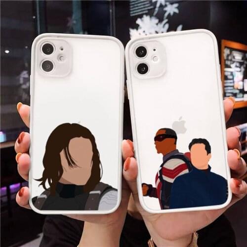 Winters design-Soldiers Hero Phone Case For iPhone 12 11 Mini Pro XR XS Max 7 8 Plus X Matte transparent White Back Cover