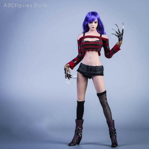 1/6 Warrior Costume Head Sculpture With Clothes YMTOYS YMT035 Fits 12 Inch Female Action Figure Body