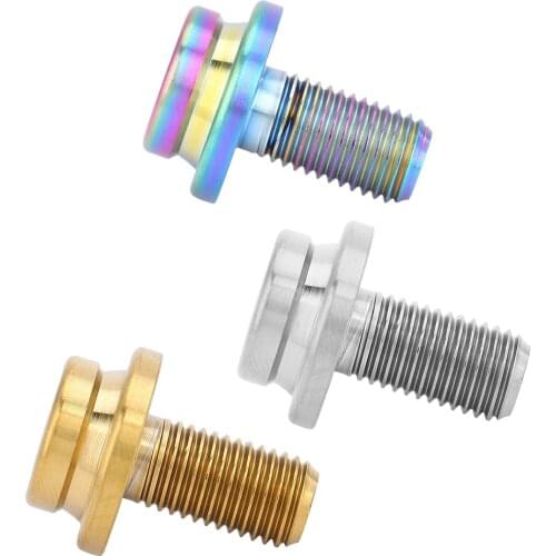 Durable 1pc M8x15mm Titanium Alloy Crank Bolt Mountain Road Bike CNC Crank Bolt Bottom Bracket BB Axle Screws Bicycle Parts