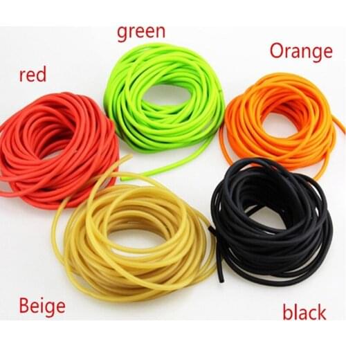 5m Hunting Shooting Natural Latex Slingshots Rubber Tube Bow Rubber Band Catapult Elastic Part Tool New 1745