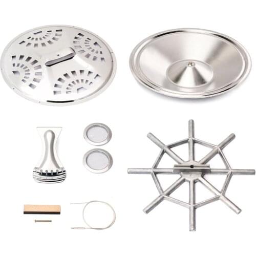 8pcs/set Dobro Guitar Parts Spider Bridge Saddle Lightweight with Resonator Cone Tailpiece Portable Music Elements