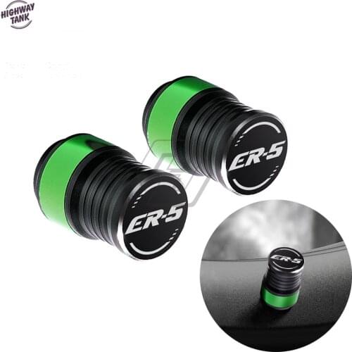 Motorcycle Accessories Wheel Tire Valve Caps Covers Case for Kawasaki ER5 ER-5 All Year
