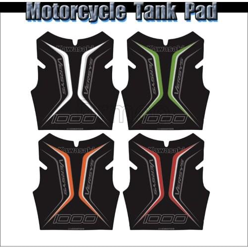 Motorcycle Accessories Tank Pad Protector Sticker Fish Bone Gas Fuel Tank Stickers For Kawasaki Versys 1000 ABS LT SE