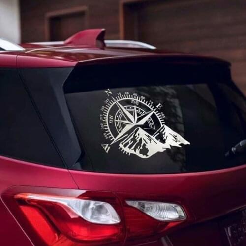 48*34cm Off-road Compass Car Sticker Rose Navigate Vinyl Sticker Decal Car Auto Laptop Car Door and Hood