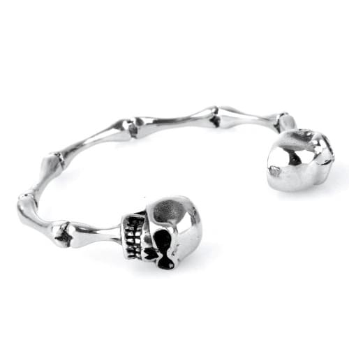 316L Stainless Steel Punk Style SKull Bangle