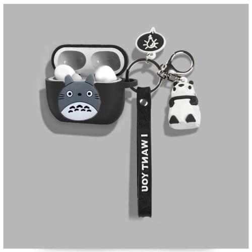 For Lenovo LP1 case Cartoon Protect Wireless Bluetooth Earphone Case with keychain Cover Lenovolp1s soft silicone case LP1S