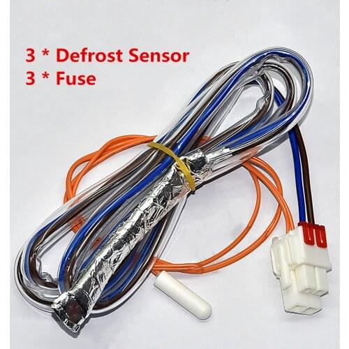For LG Refrigerator 3pcs 10K Refrigerator Defrost Sensor + 3pcs Fuse for LG AP4438477 PS3529340 6615JB2005H Accessories