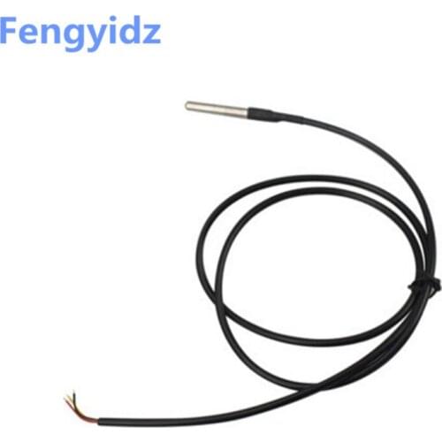 1M DS1820 Stainless steel package Waterproof DS18b20 temperature probe temperature sensor 18B20