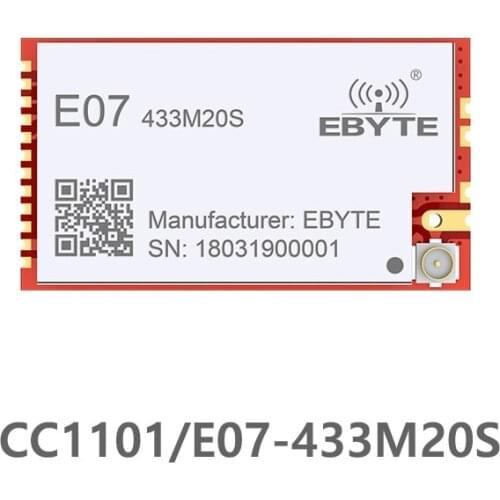 E07-433M20S CC1101 433MHz 100mW rf Module 20dBm Long Distance SMD PA Transceiver 433 MHz IPEX Transmitter and Receiver