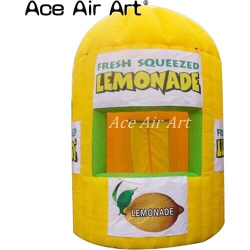 Hot sale inflatable lemonade booth drink bar inflatable concession booth for promotion or carnival
