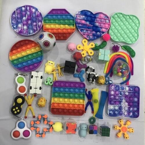 Fidget Toys Sensory Figet Antistress Relief Autism Anxiety Bubble Anti Stress Toy Set for Kids Adults