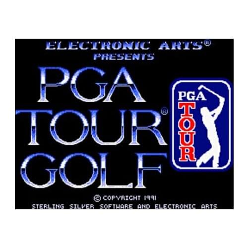 PGA Tour Golf NTSC Version 16 Bit 46 Pin Big Gray Game Card For USA Game Players