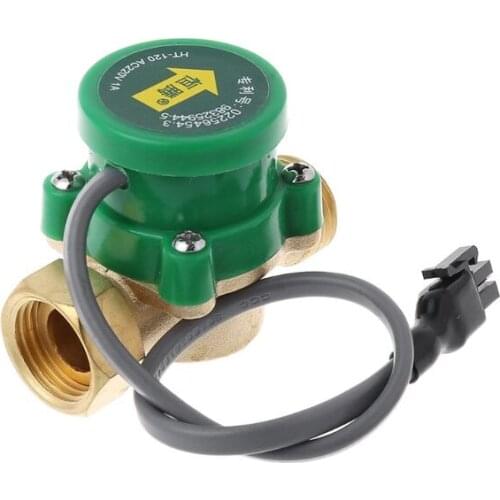 HT-120 G1/2 "-1/2" Hot And Cold Water Circulation Pump Booster Flow Switch 1.5A Pump Accessories Parts