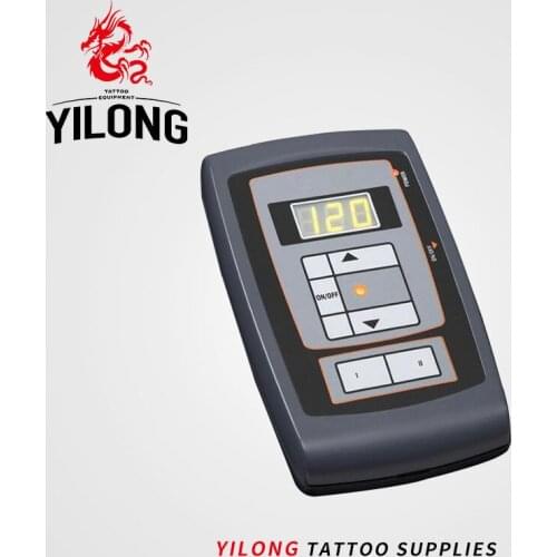 Recommoned LCD Tattoo Power Supply +food pedal Permanent Makeup Eyebrow Machine Kit Adjustable Power Supply Free Shipping