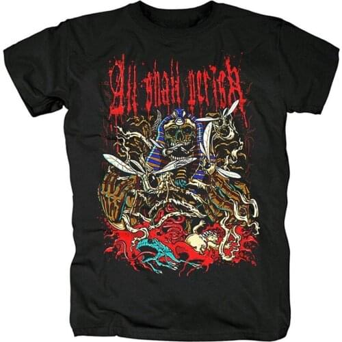 4 designs illustration All Shall Perish Rocker men women shirt 3D heavy death Metal Punk fitness camiseta skateboard black tee