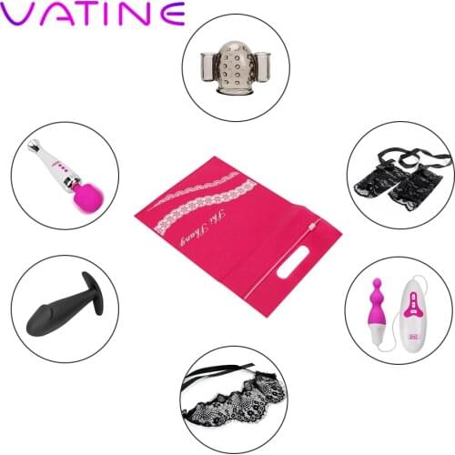 VATINE Discreet Storage Bags Sexy Dildo Hidden Pouch Secret Storage Cover Vibrator Penis Anal Plug Sex Toy Storage Bag