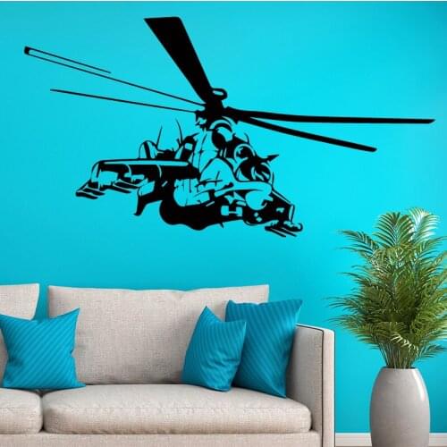Funny Copter Wall Stickers for Kids Rooms Decor Background Wall Art Decal Living Room Decoration Removable Vinyl Art Stickers