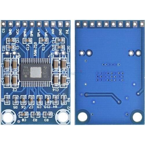 1PC TPA3116D2 AMP 50W+50W Dual Channel Mini Digital 12V-24V 2x50W Amplifiers Class D Power Amplifier Board DC