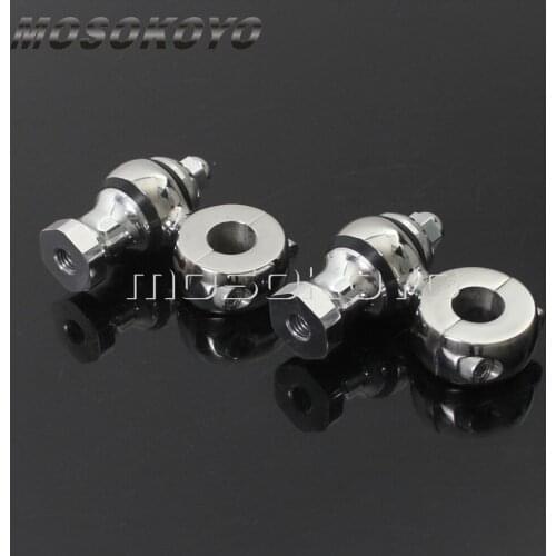 Universal 7/8" Bar Mount Bracket Clamp 22.2cm Motorcycle Polish 2" Handlebar Riser Spear Spike Style for Harley Touring Softail