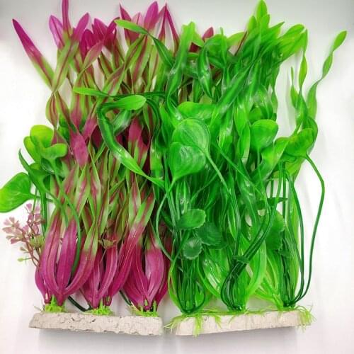 1Pc Aquarium Plants Aquatic Water Grass Fish Decoration Alga Simulation Strip Water Kelp Fake Landscape Plant