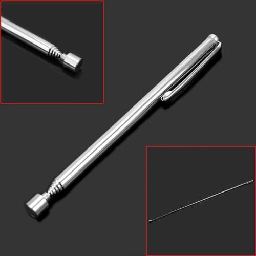 1PCS Adjustable Portable Length Silver Tone Telescopic Magnetic Pen Pick Up Nuts And Bolts Promotion Handheld Tools
