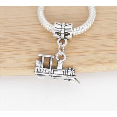 Classic beads 25pcs/lot train charm fit bracelet diy jewelry making
