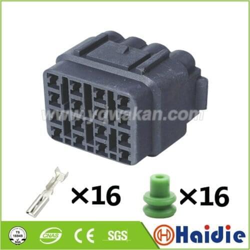 2sets 16pin auto waterproof wire harness 16p wiring harness cable connector 6181-6457