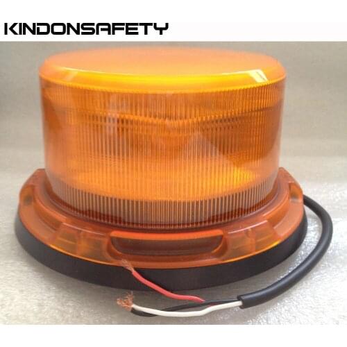 2pcsFree shipping 27W ECE R65 LED warning beacon dome light, 9 flash patterns with rotating, multivolt 9-33V, permanent mounting