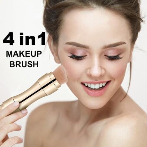 4 In 1 Multifunction Makeup Brushes Eyebrow Shadow Eyeliner Blush Foundation Powder Blush Makeup Cosmetic Concealer Beauty Tools