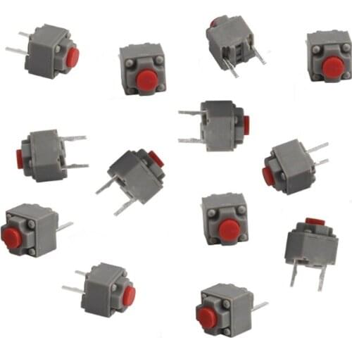 5pcs Micro Switch 6*6*7.3 mm Square Silent Switch Button Mouse DIP Microswitch Tact Switch